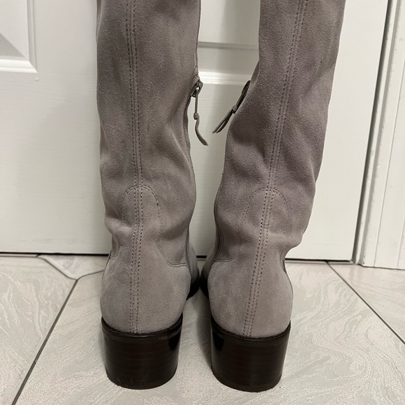 Stuart Weitzman Grey Suede over the knee boots - Picture 3 of 6